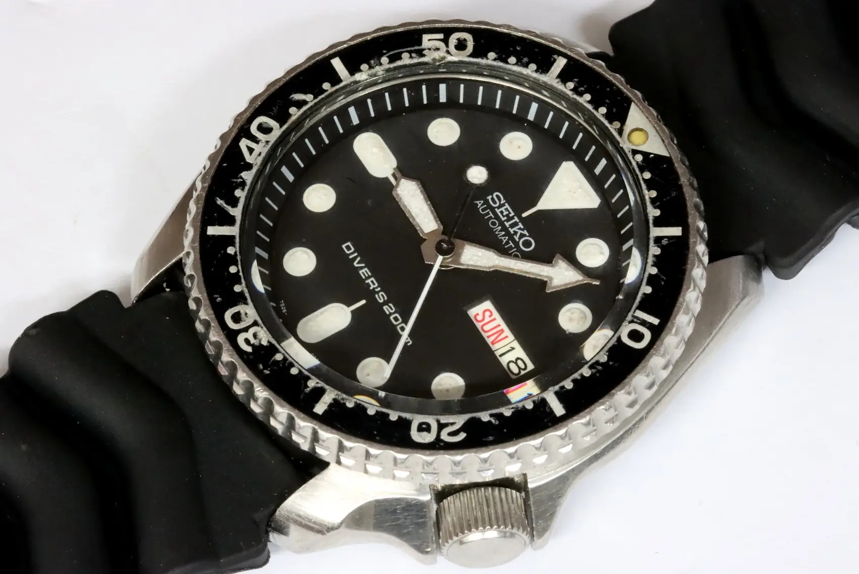 Seiko 7S26-0020 SKX007 diver's with non luminous dial