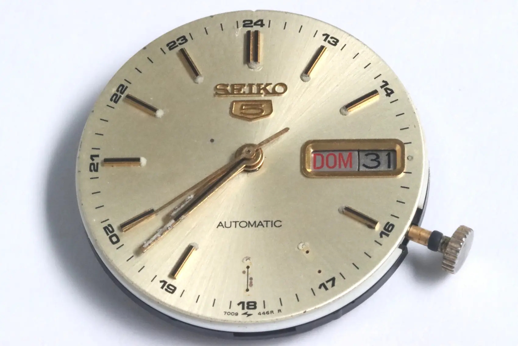 Seiko 7009A automatic movement for spares restore