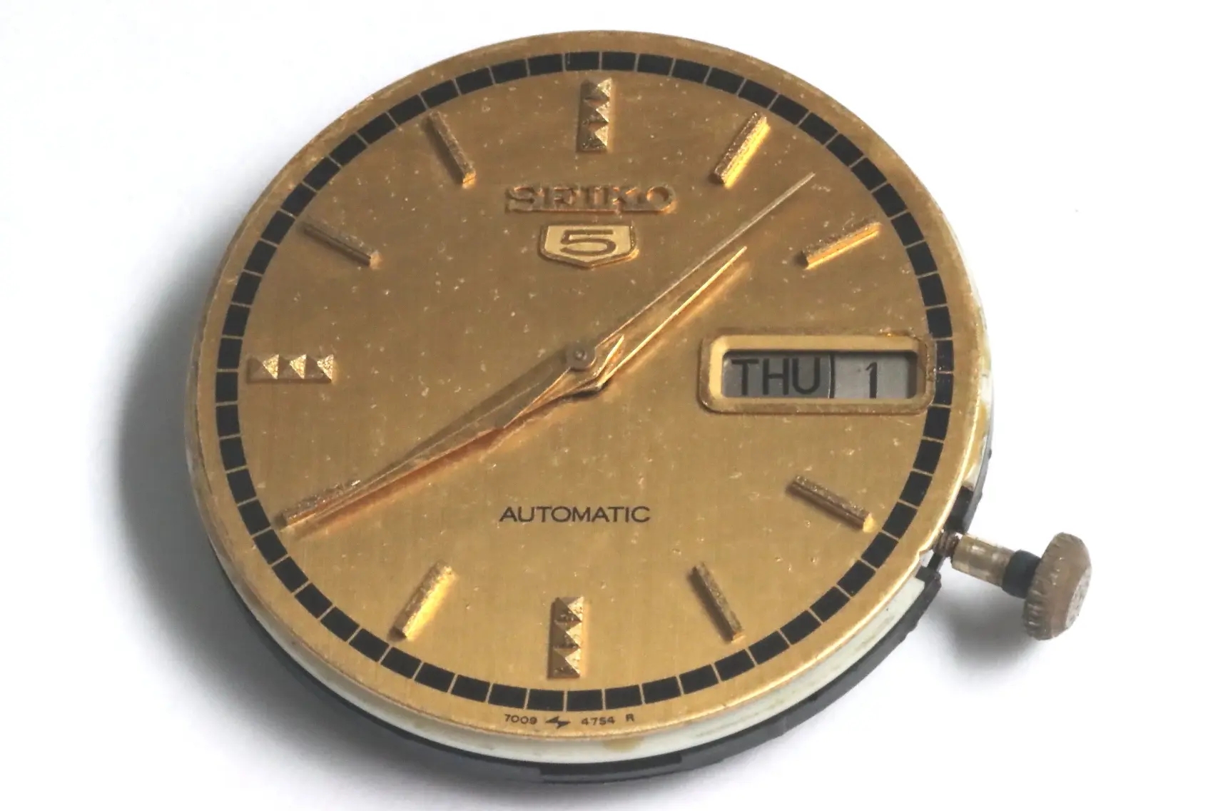 Seiko 7009A automatic movement for spares restore