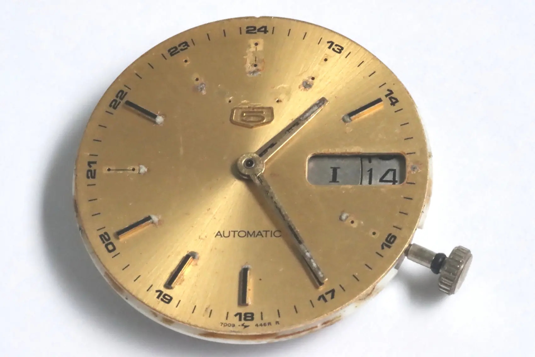 Seiko 7009A automatic movement for spares restore