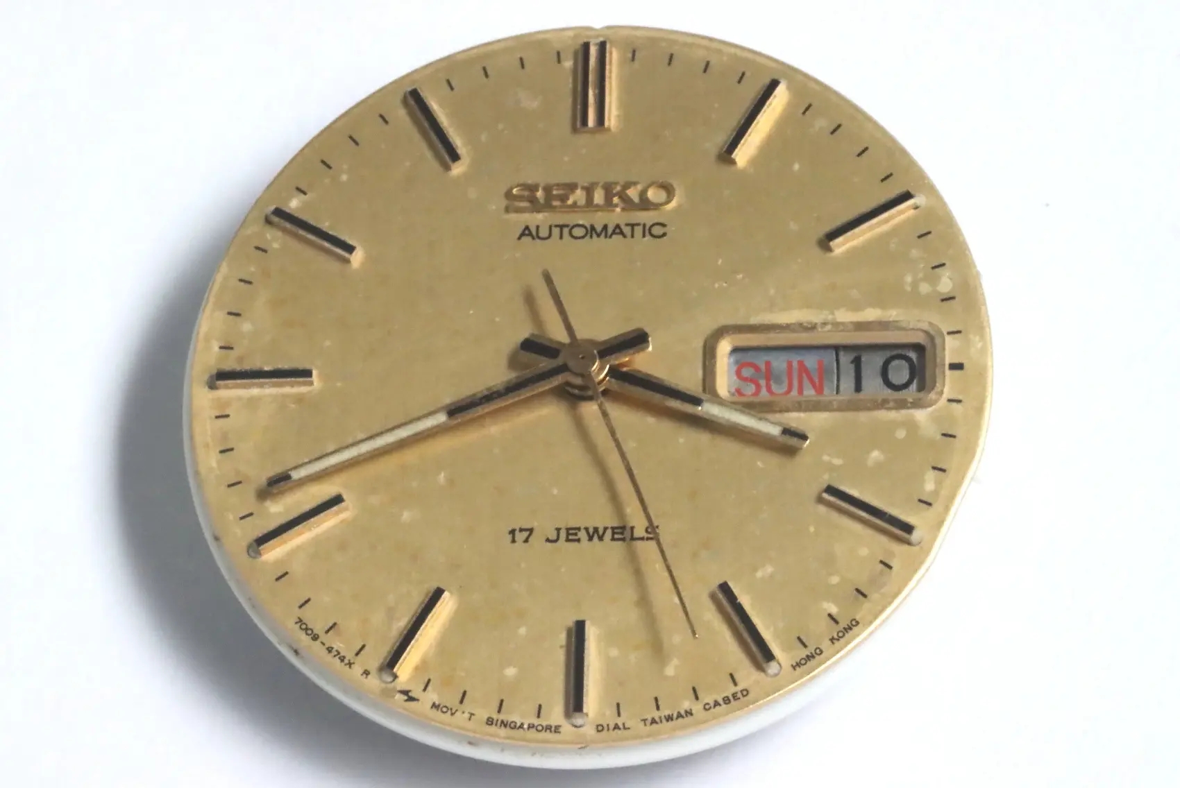 Seiko 7009A automatic movement for spares restore