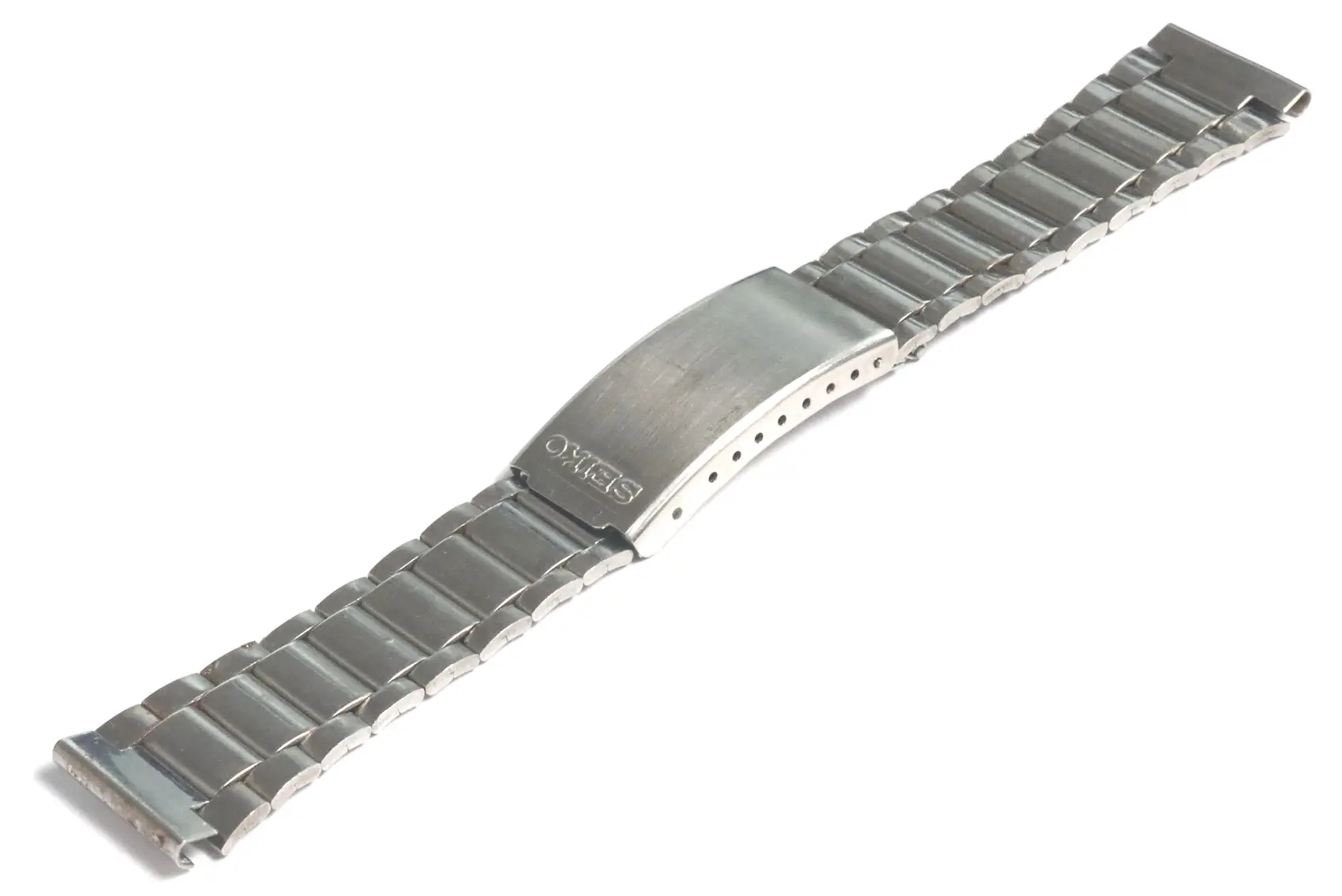 Aftermarket cheap 18mm short bracelet with genuine Seiko clip