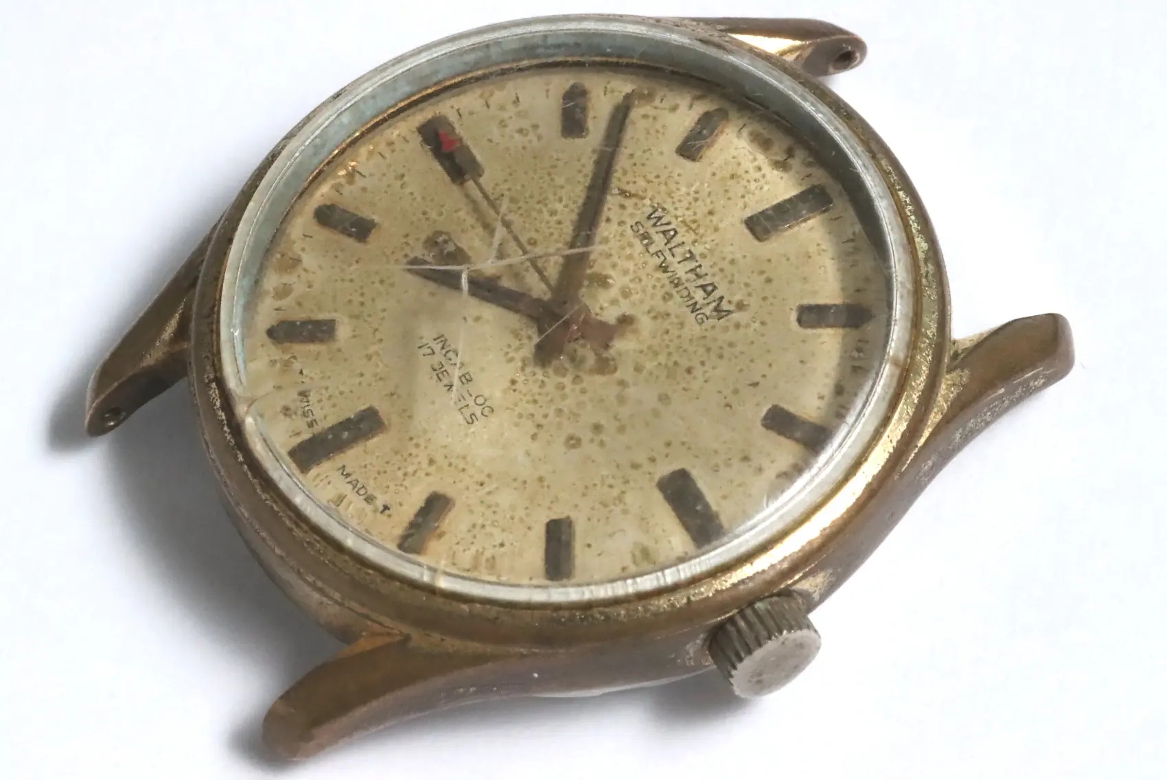 Waltham AS1902 defective and incomplete watch in poor condition
