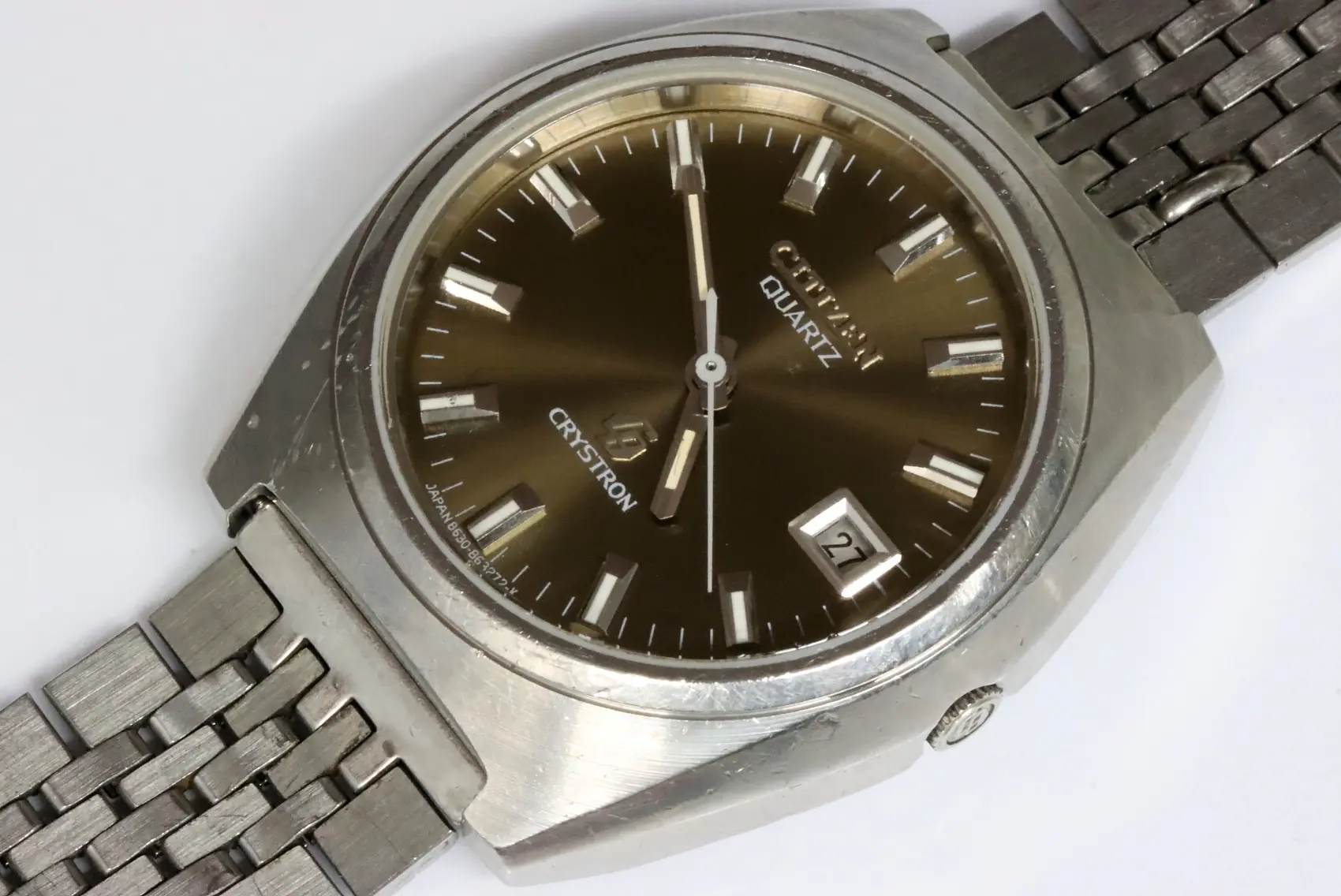 Citizen classic 69-1038 cryston quartz men's watch