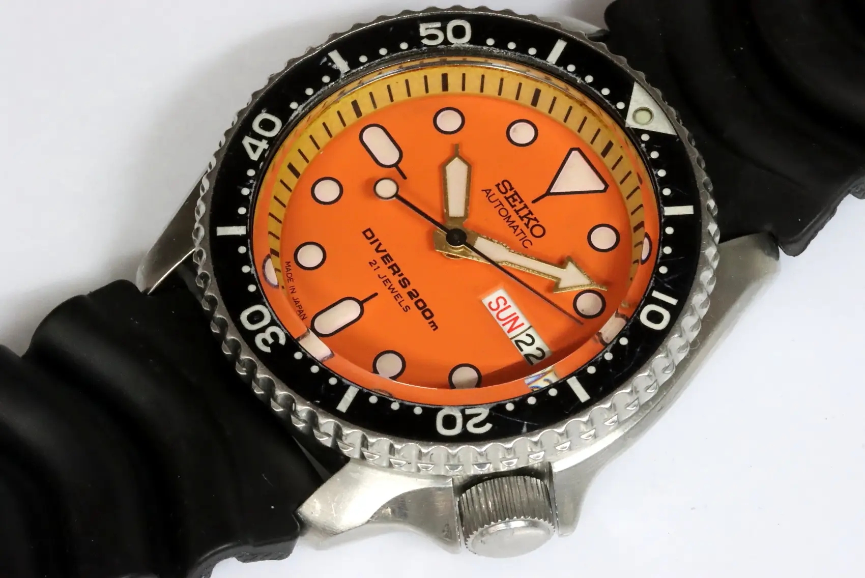 Seiko classic 7S26-0020 SKX011J Japan market scuba diver's watch