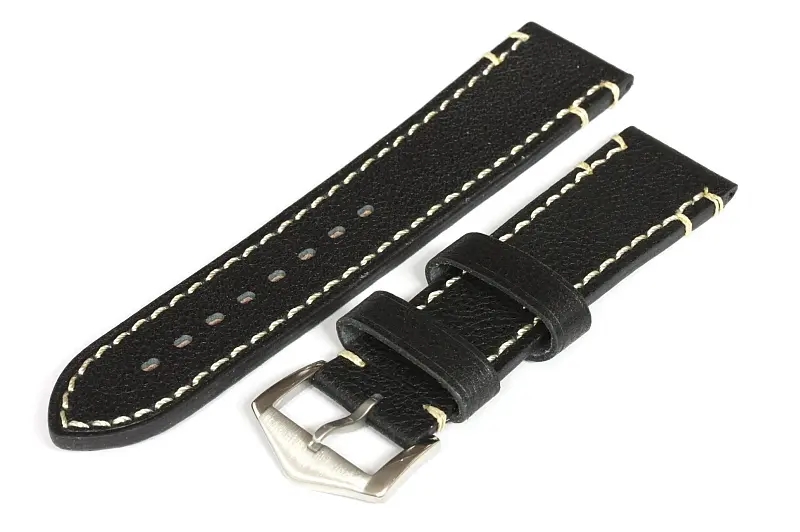 22mm quality genuine leather watch strap - 143647