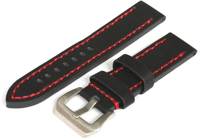 22mm quality genuine leather watch strap - 143651
