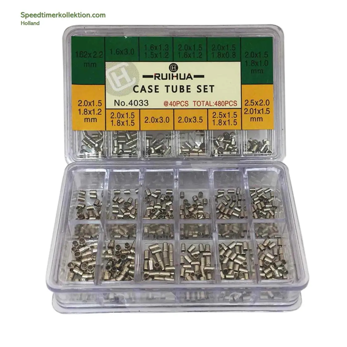 480PCS RUIHUA Stainless Steel Crown Tubes Repair Set for Watchmaker