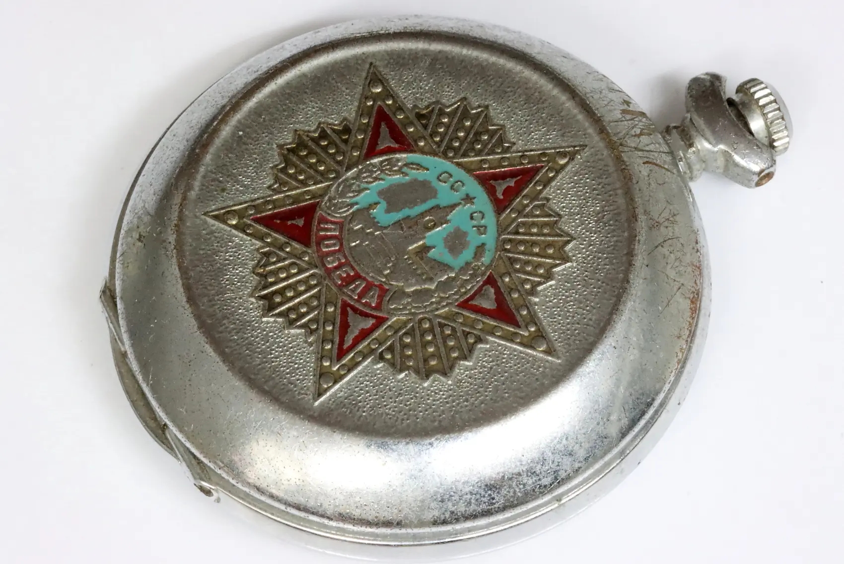 MOLNIJA 3602 defective pocket watch for spares restore