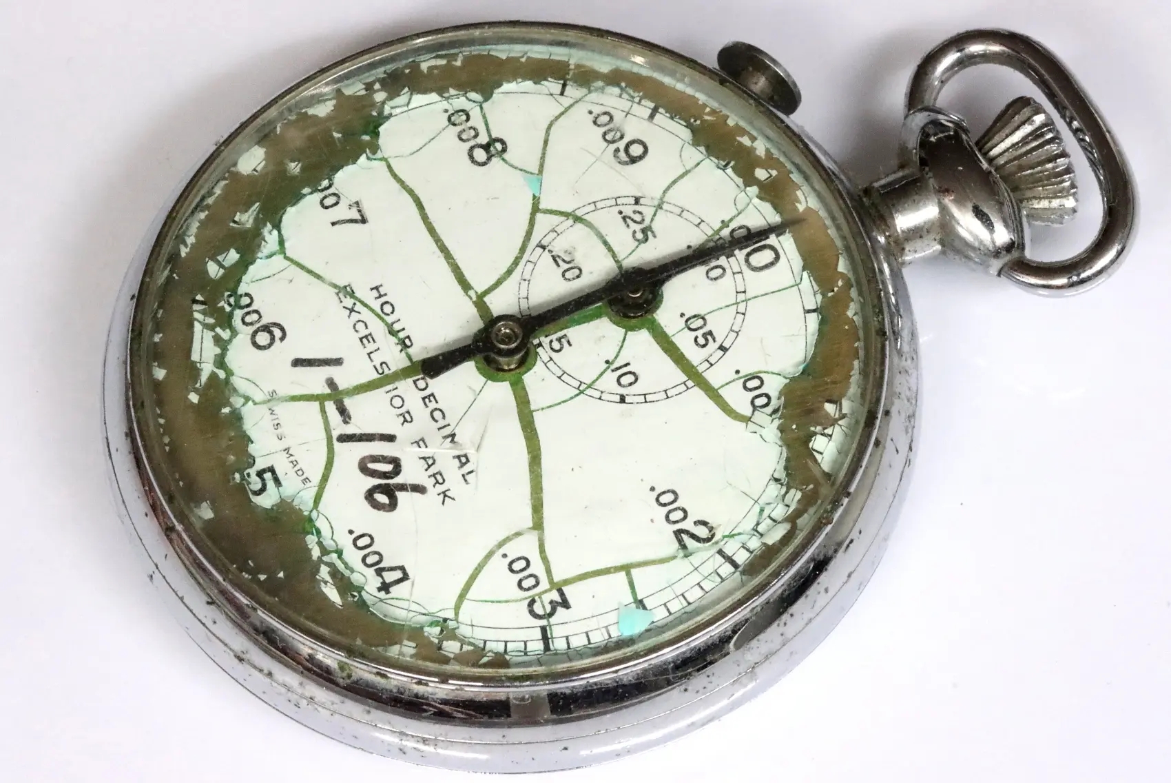Excelsior Park defective stopwatch in poor condition