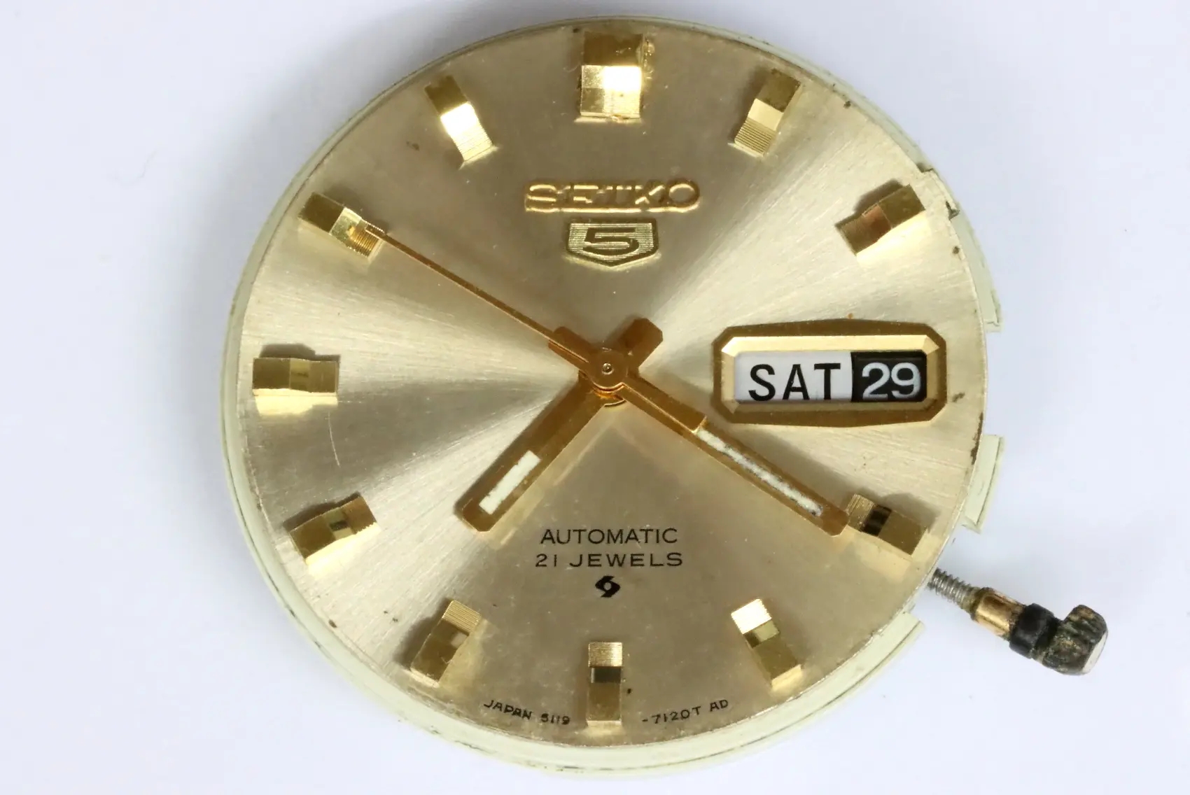Seiko 6119B movement found as is and untested