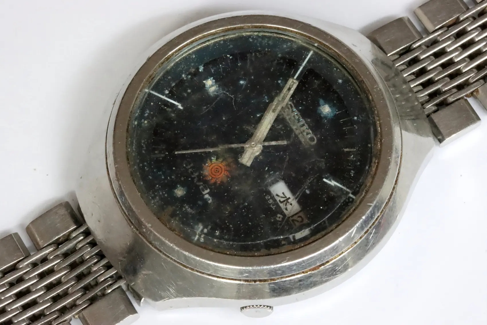 Seiko 6106-7680 AdVdN watch found as is in poor condition