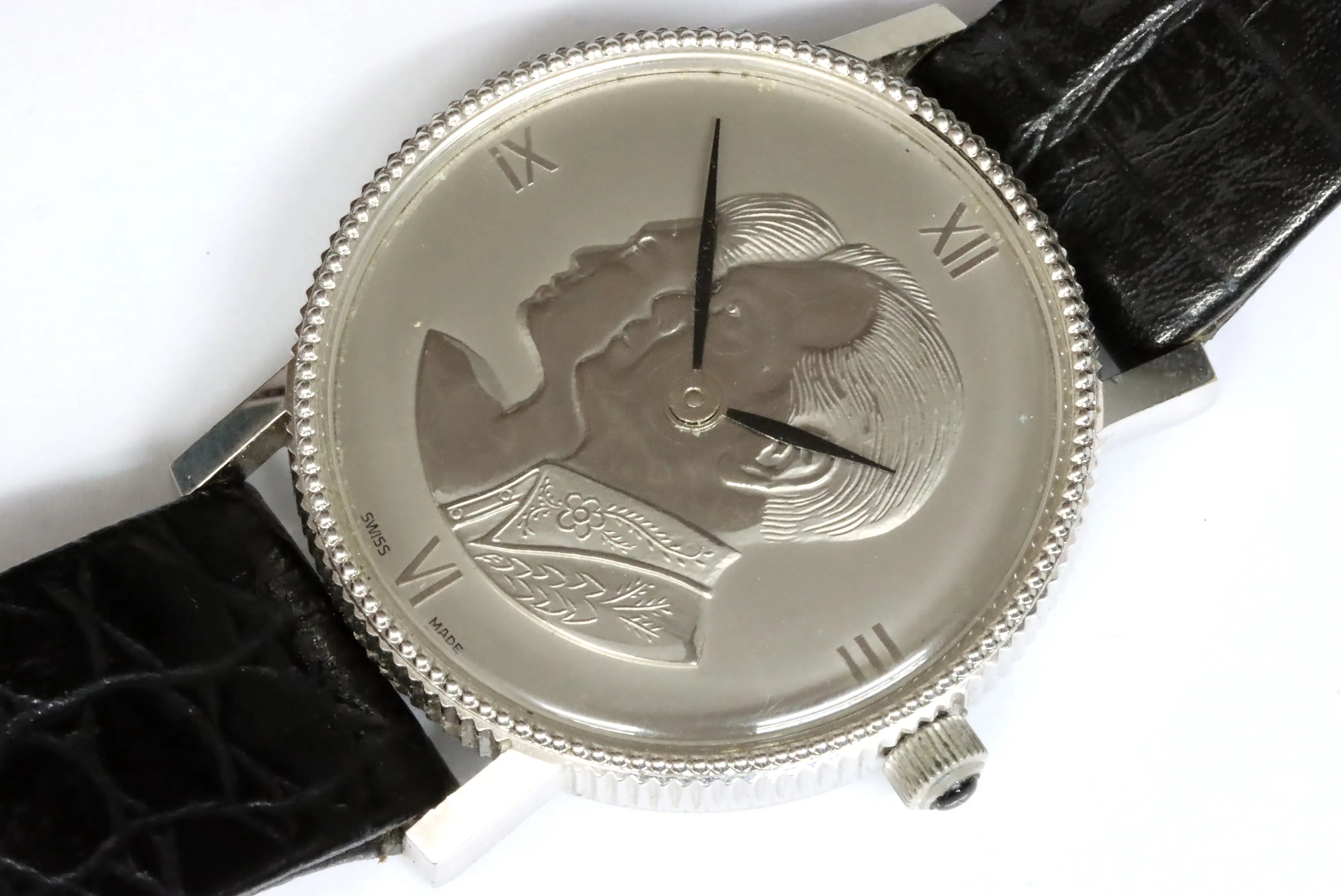 Marcos & Imelda 1954-1979 silver wedding anniversary coin watch