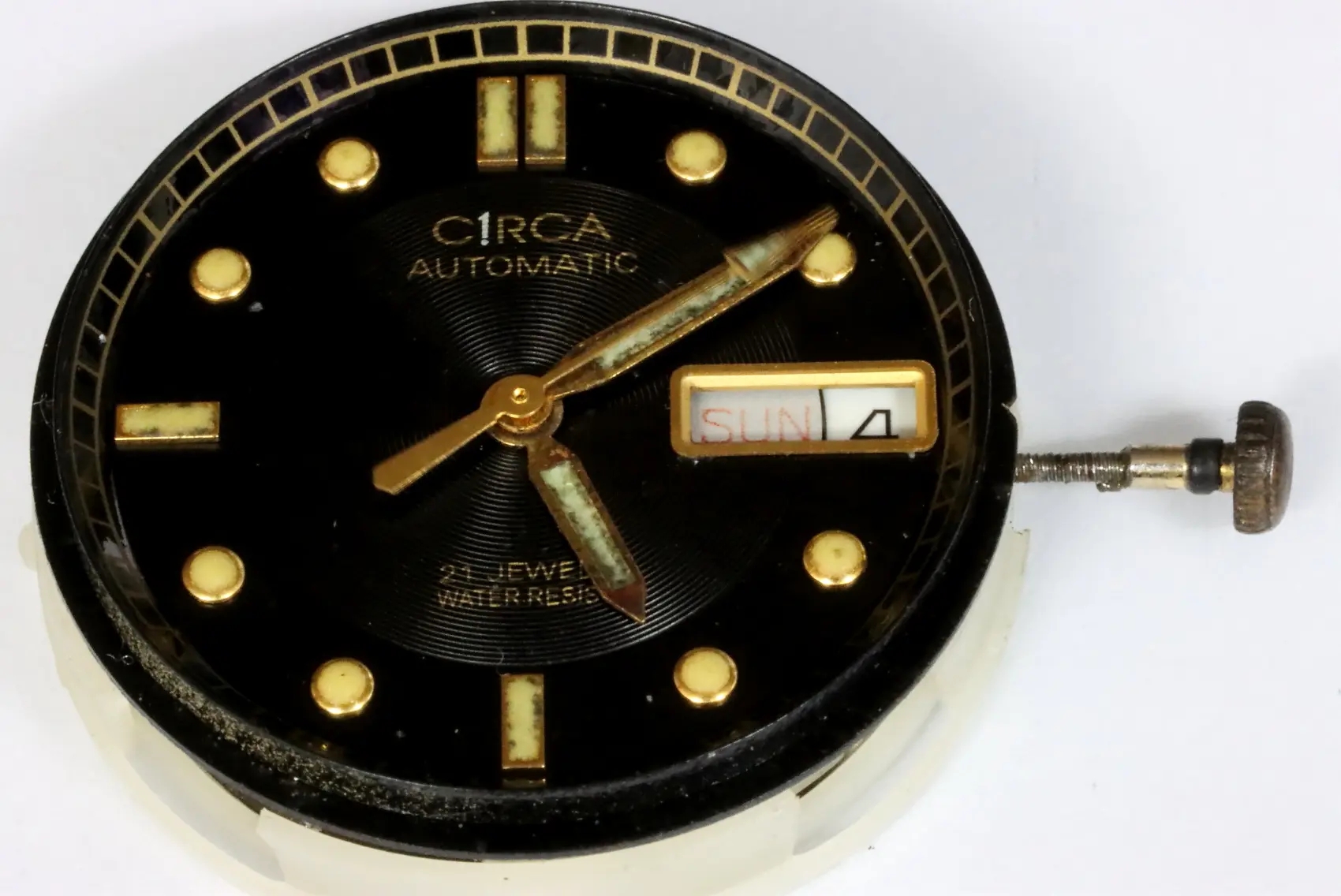 Circa Miyota 21 jewels movement for spares restore