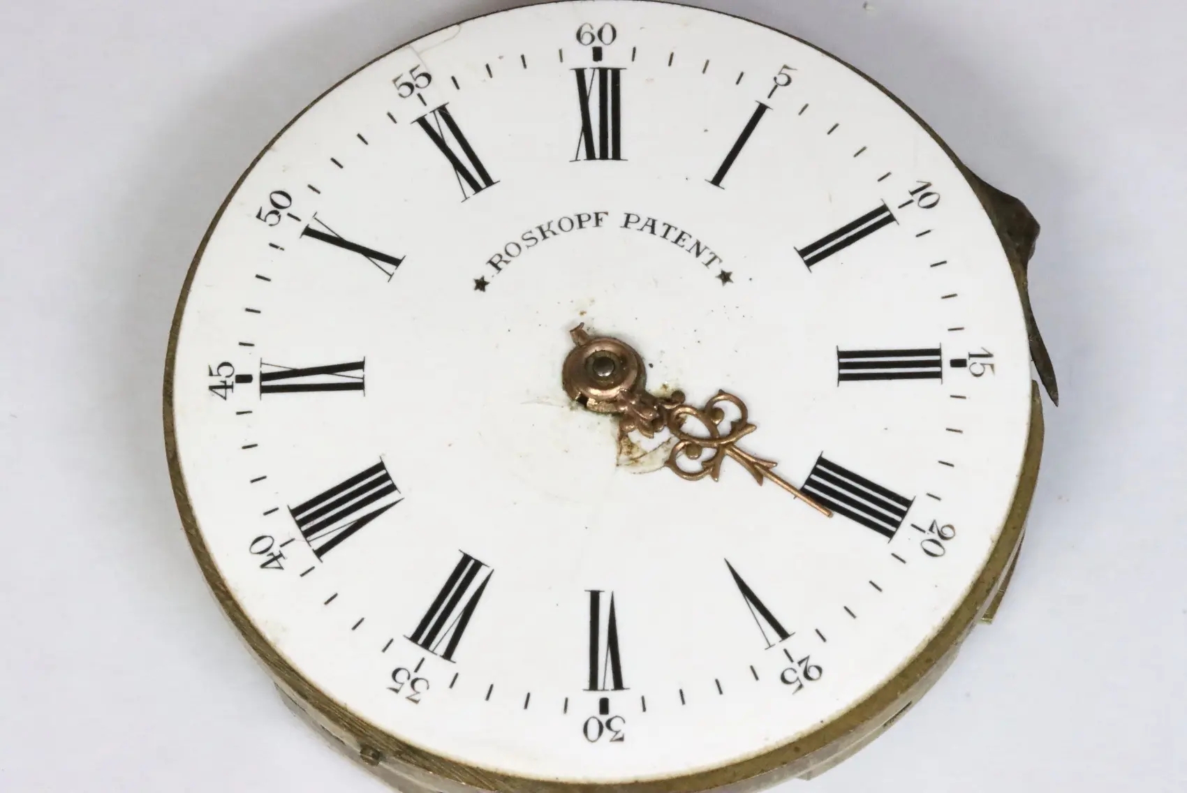 Roskopf patent 11489 pocket watch movement for parts