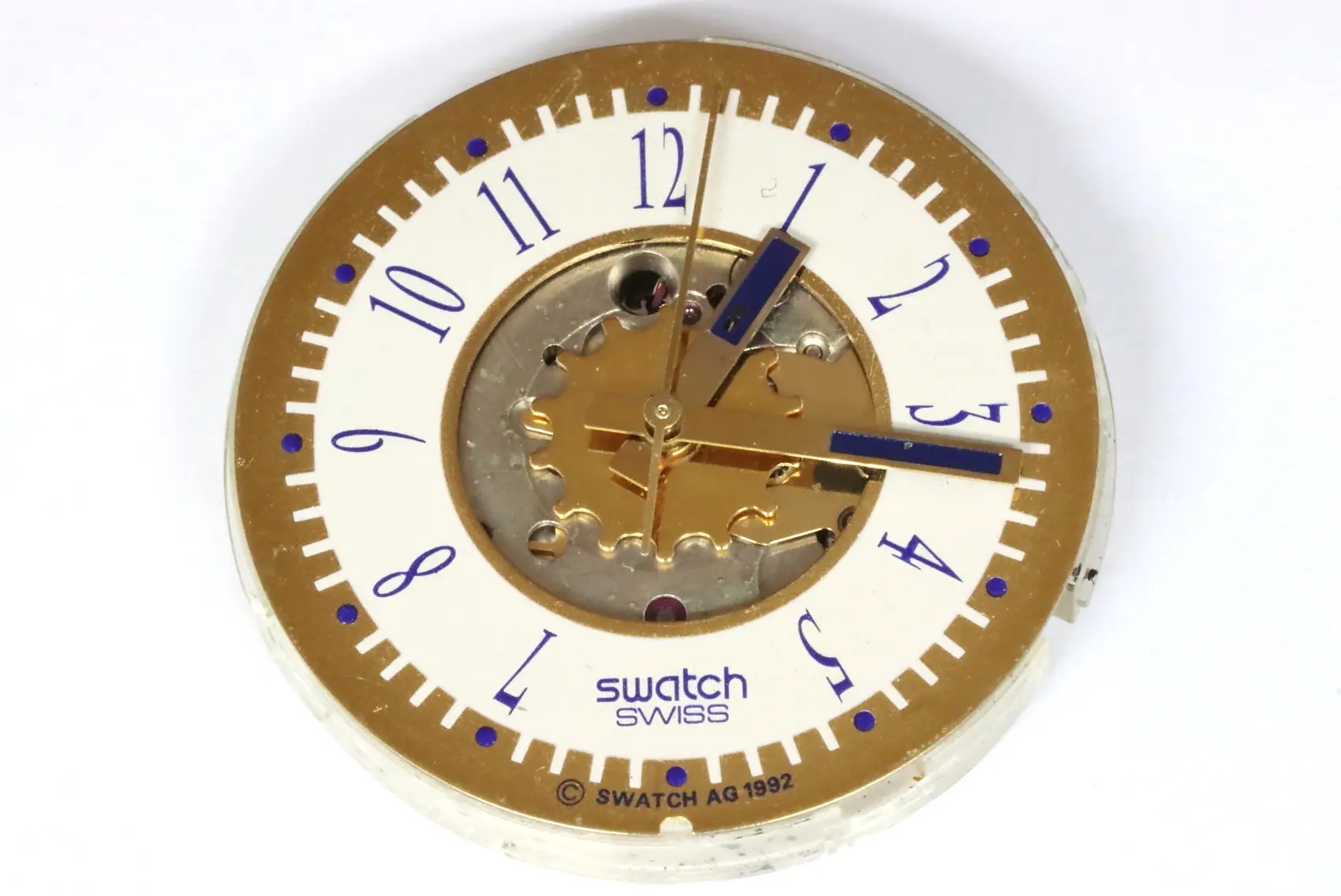 Swatch AG 1992 movement ETA 2840 for parts restore