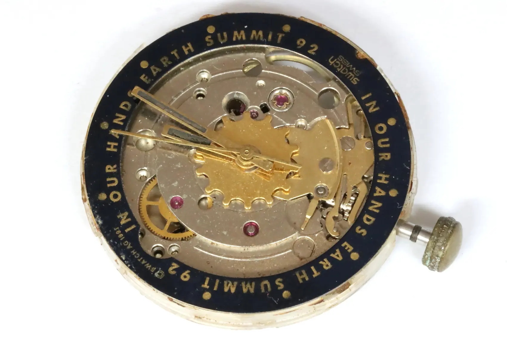 Swatch AG 1991 movement ETA 2840 for parts restore