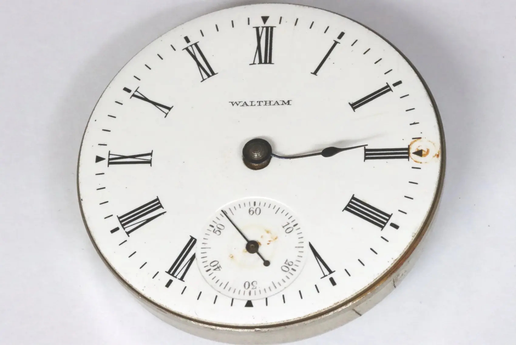 American Waltham handwind pocket watch movement for parts
