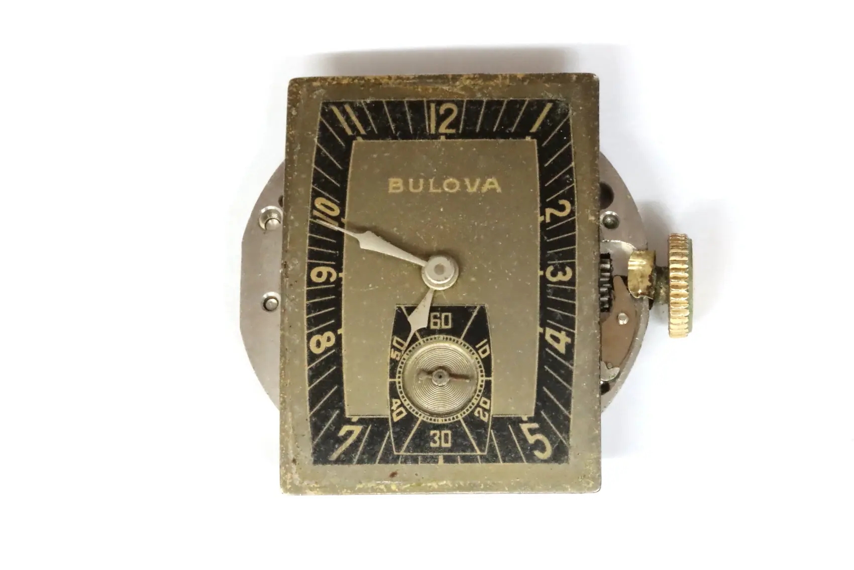 Bulova 10AX manual wind vintage movement