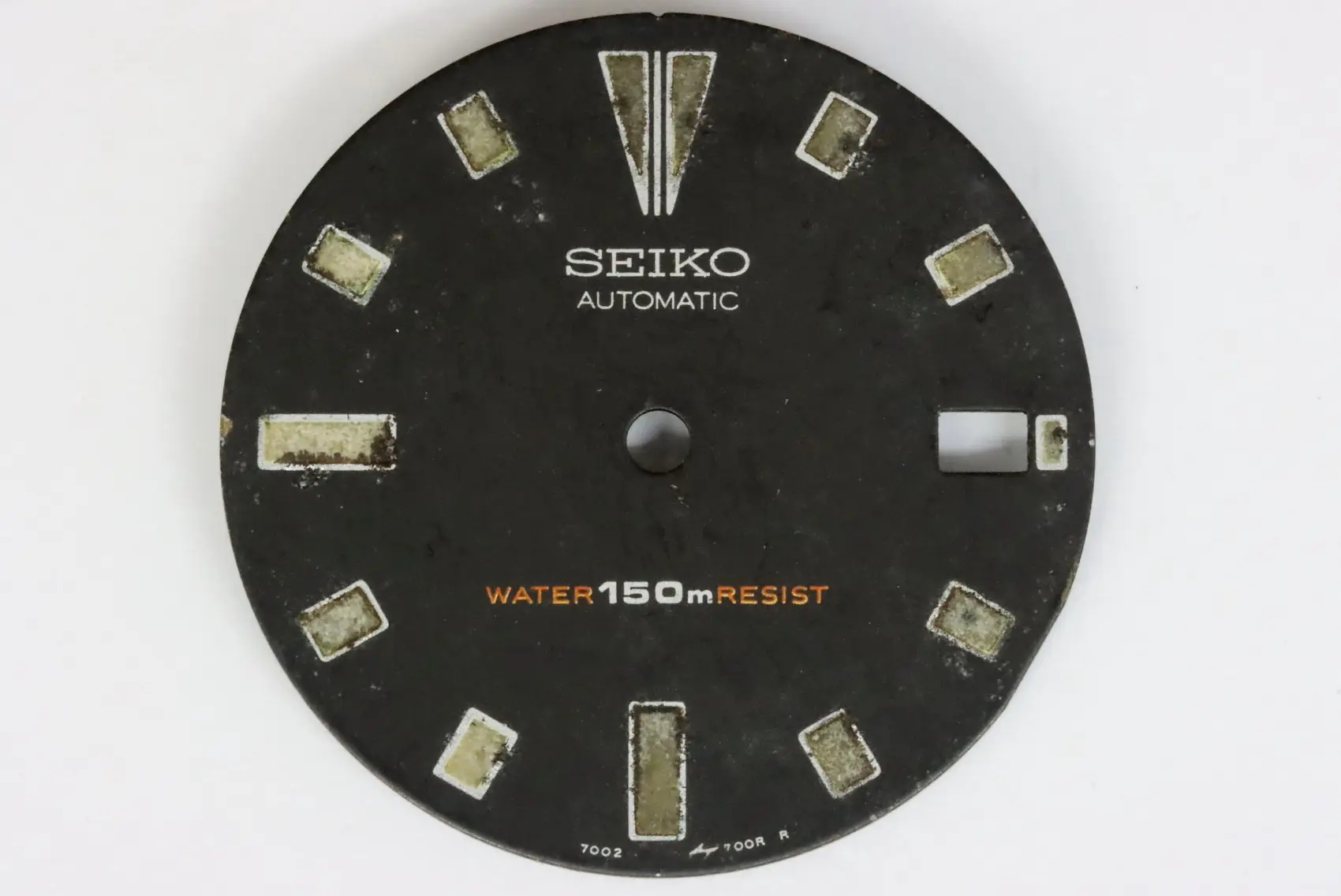 Seiko used and genuine 7002-700RR diver's dial as is