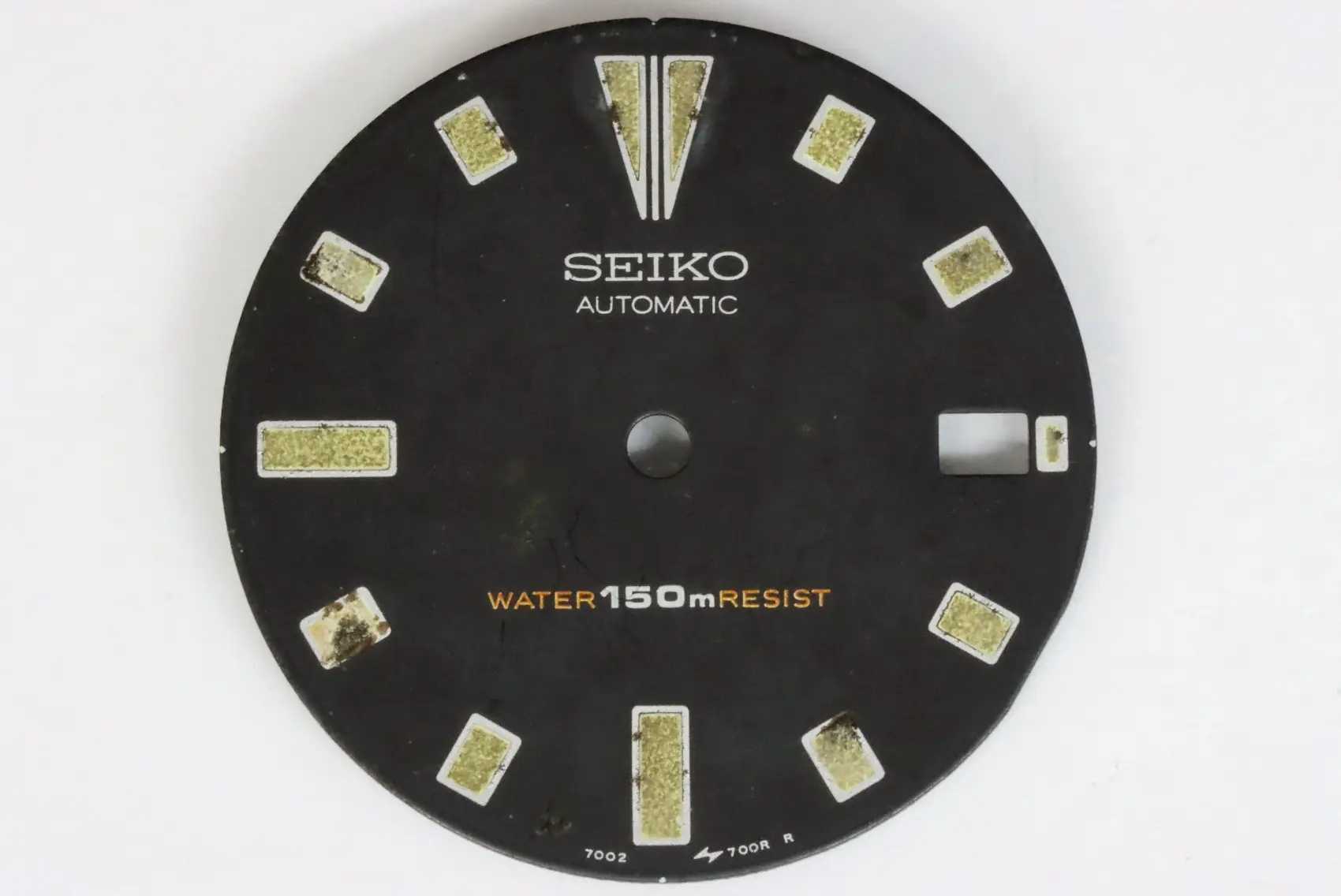 Seiko used and genuine 7002-700RR diver's dial as is