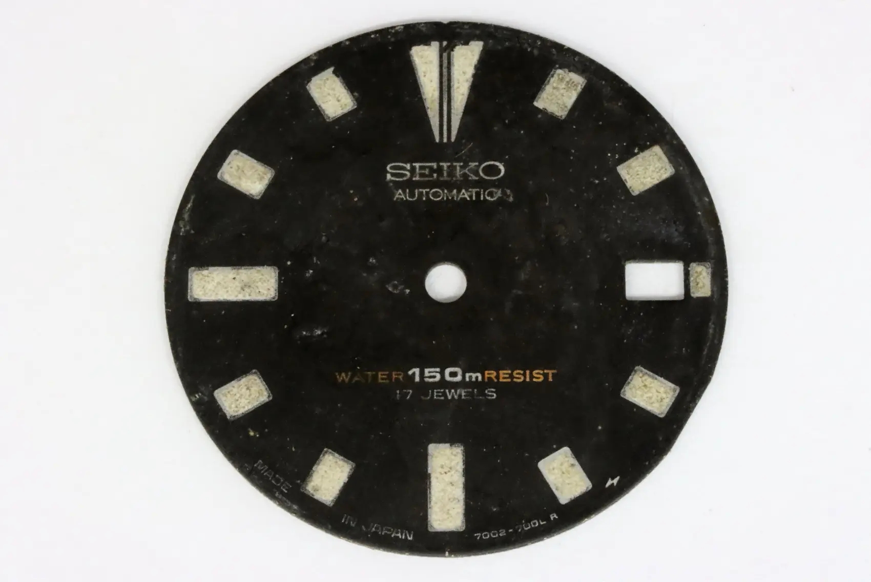 Seiko used and genuine 7002-700LR Japan diver's dial as is