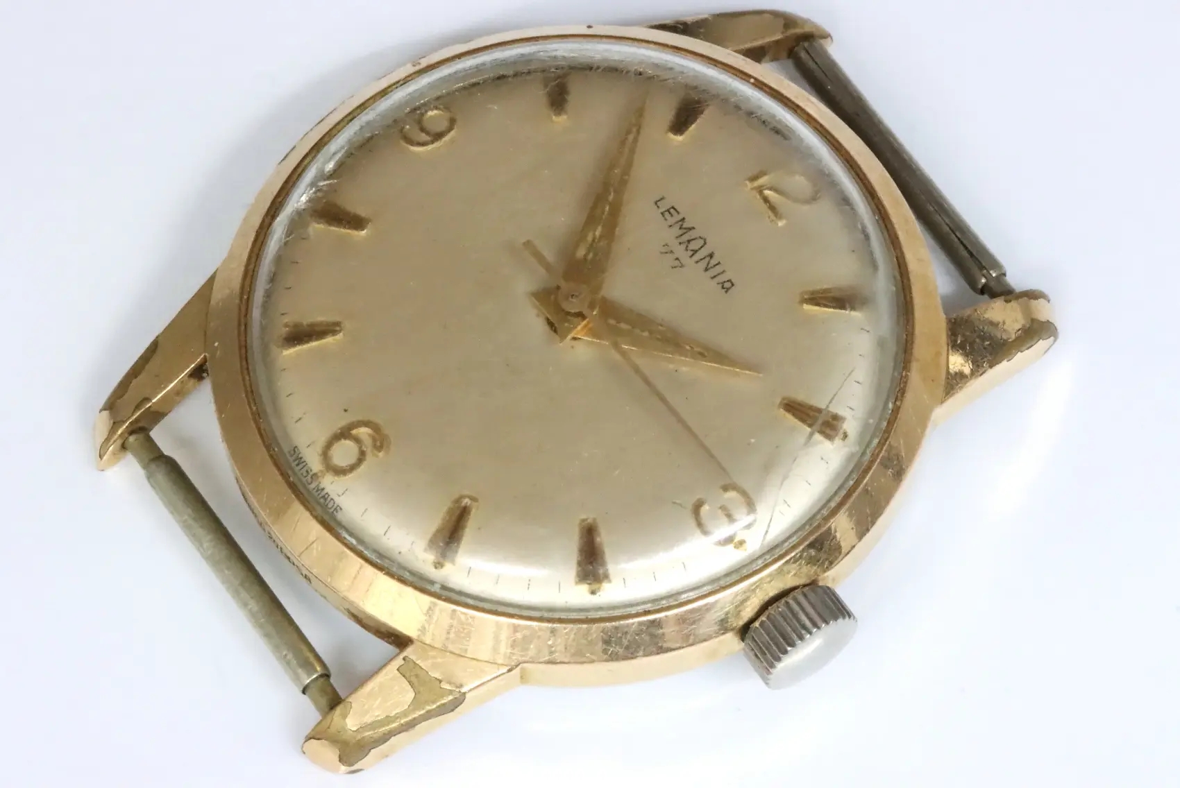 Lemania classic 77 cal. 3540 men's handwind watch for restore