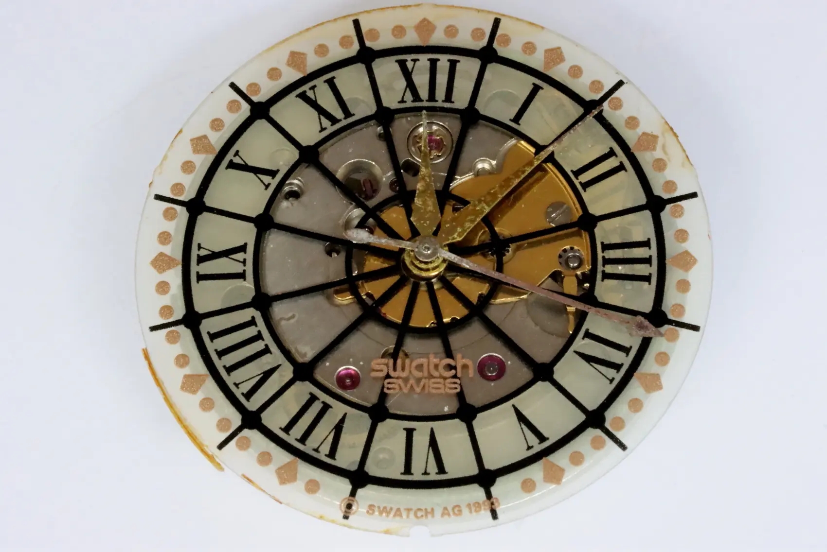 Swatch AG 1993 automatic eta 2840 movement for spares restore