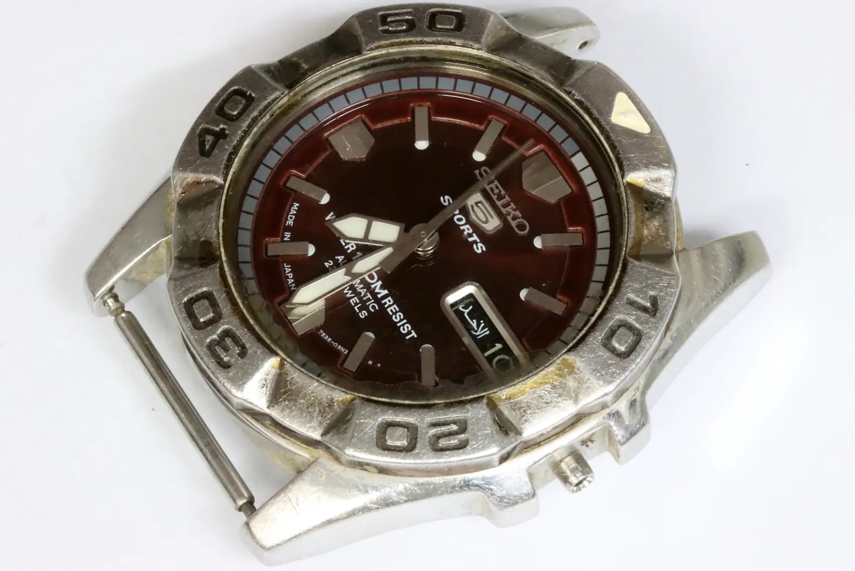 Seiko sports 7S36-02L0 Japan made watch for spares restore