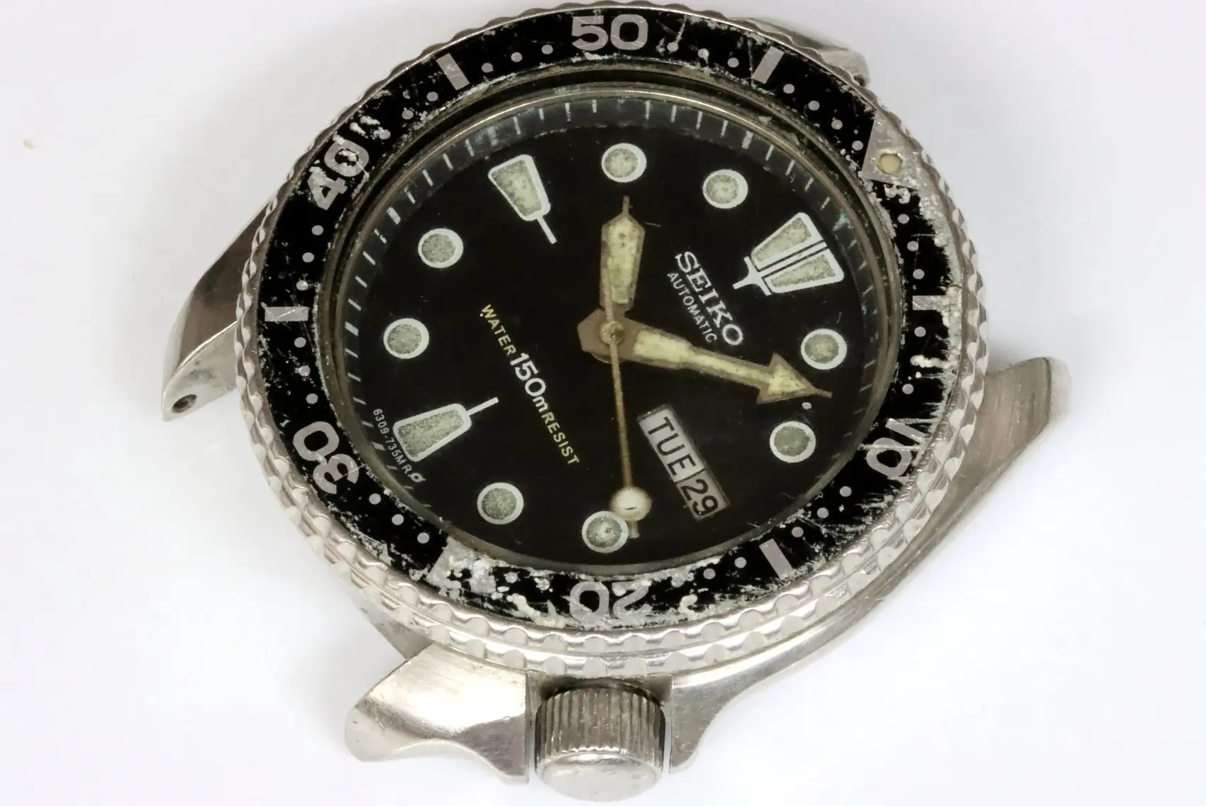 Seiko 6309-7290 diver's watch found as is, defective and untested