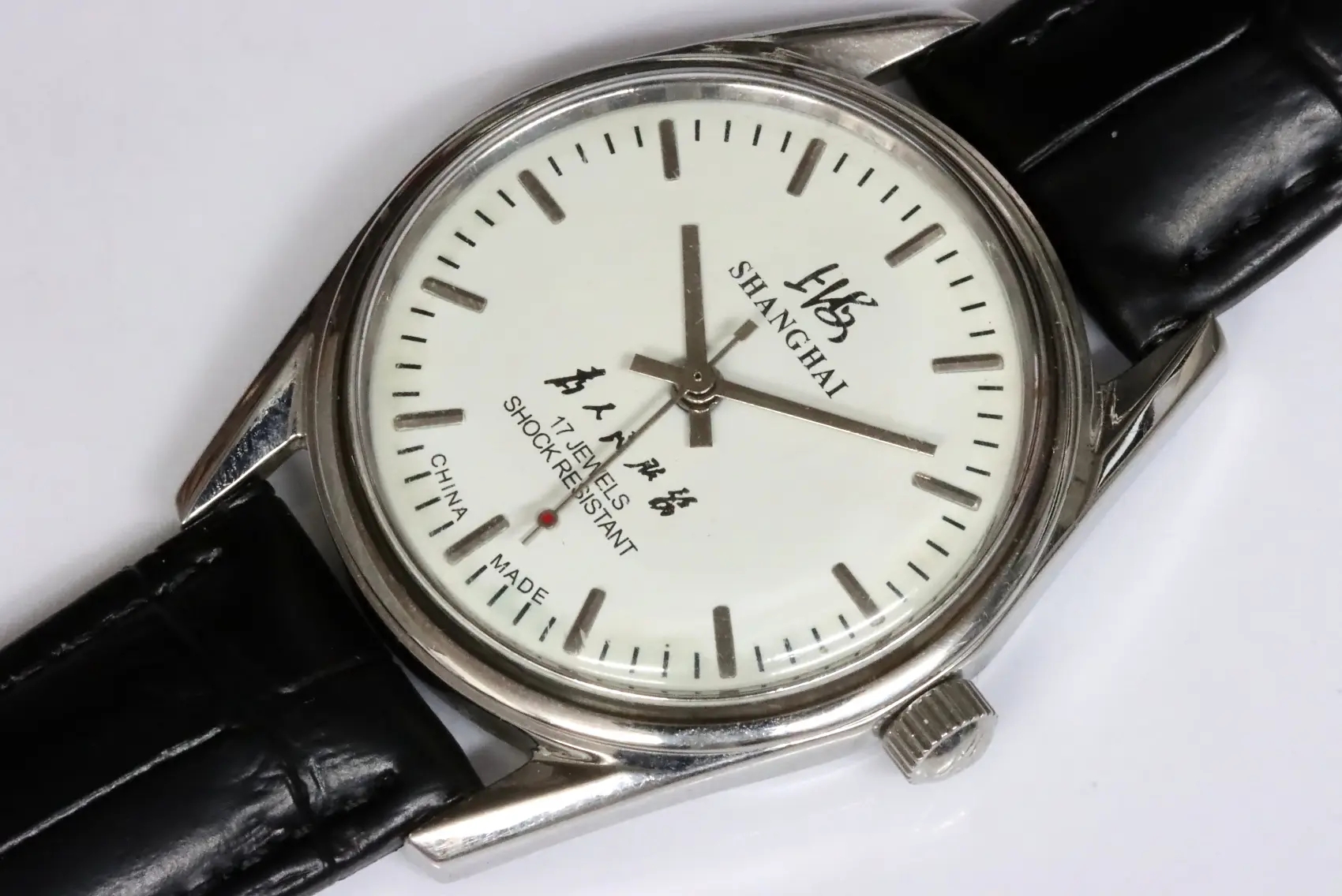 Shanghai 17 jewels manual wind China made men's watch
