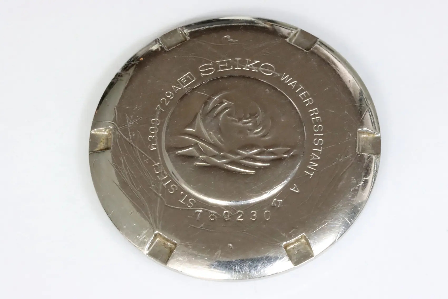 Seiko 6309-729A divers screw case back for spares restore