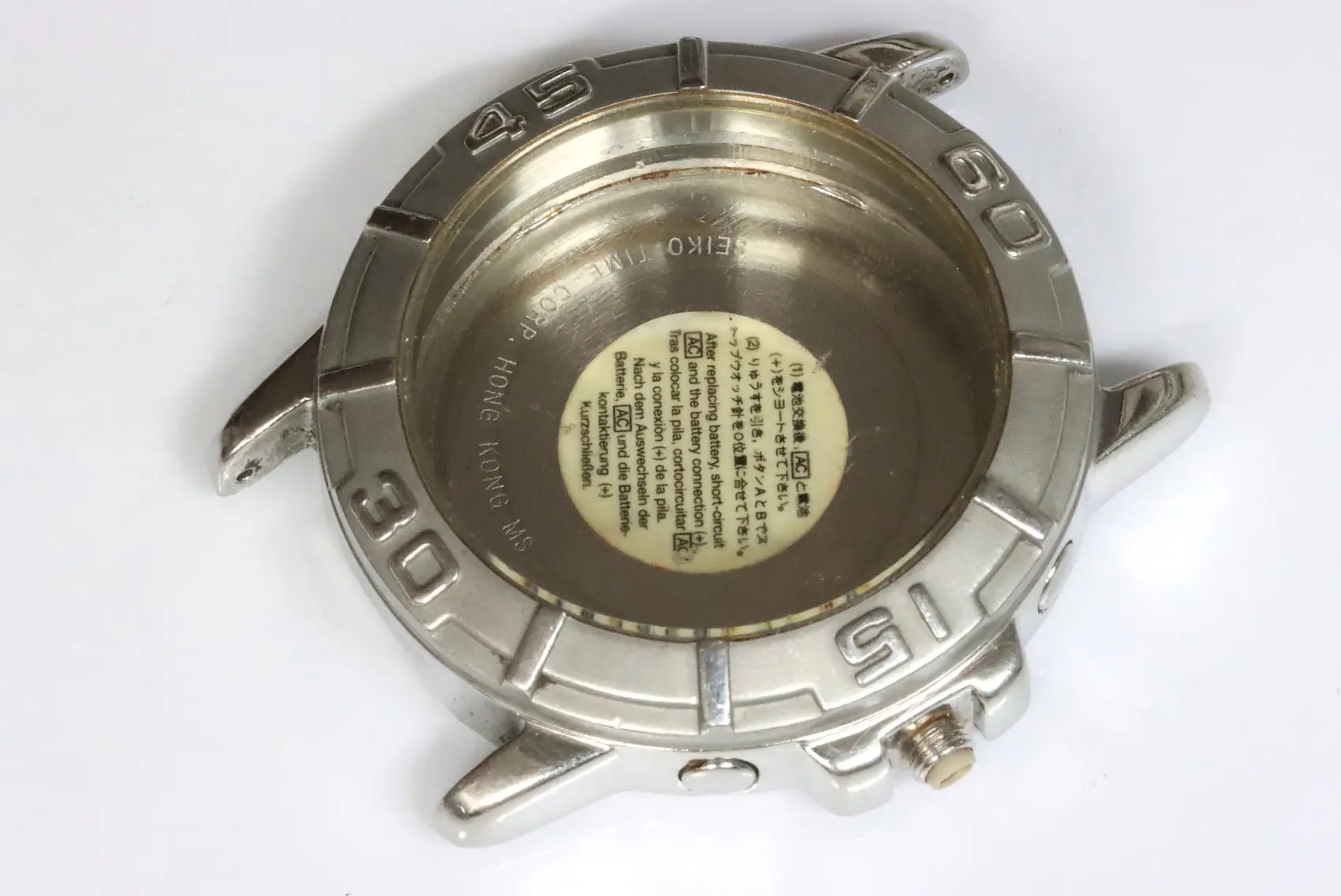 Seiko V657-8060 chronograph case for spares restore