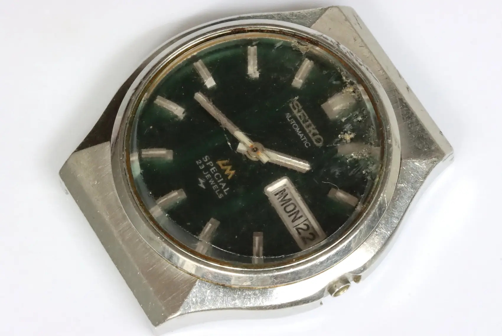 Seiko LM 5216-7040 defective automatic men's watch for spares restore