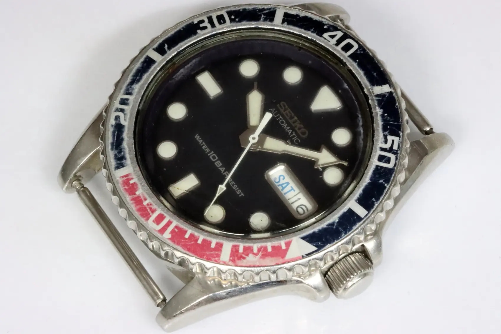 Seiko 10bar 7S26-0040 SKX033 defective divers watch for spares restore