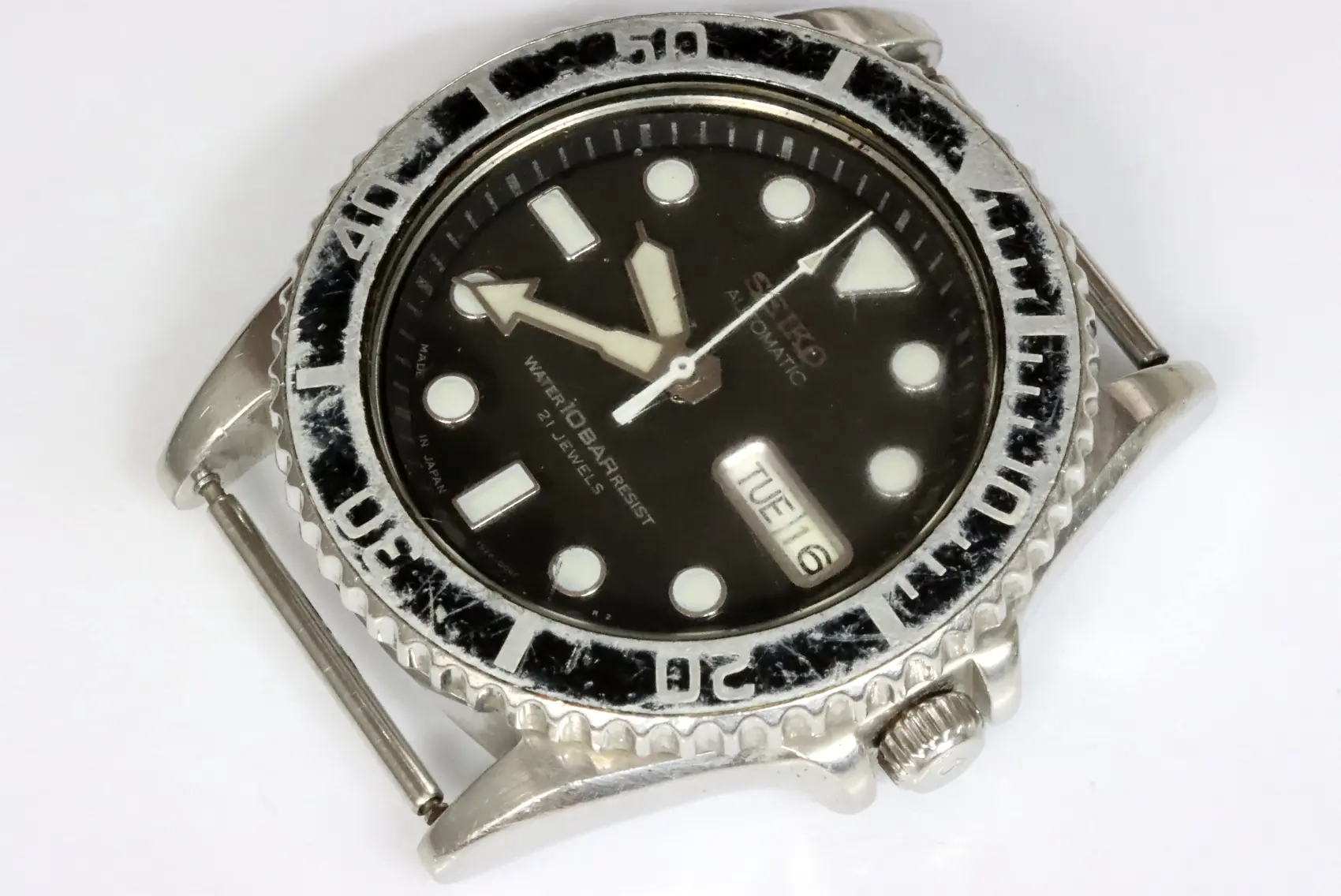 Seiko 10bar 7S26-0040 SKX031J defective divers watch for spares restore