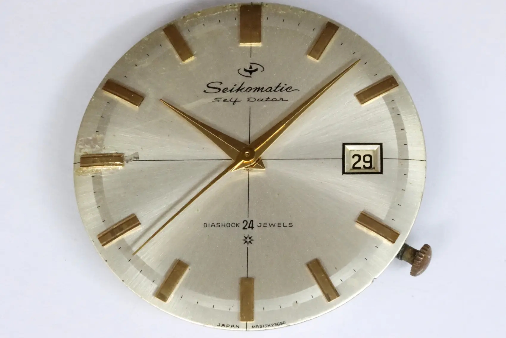 Seikosha 394 automatic 24 jewels movement for spares restore