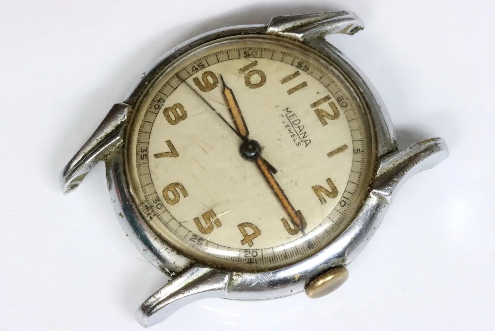 Medana 377 small size 32.5mm 7 jewels handwind watch